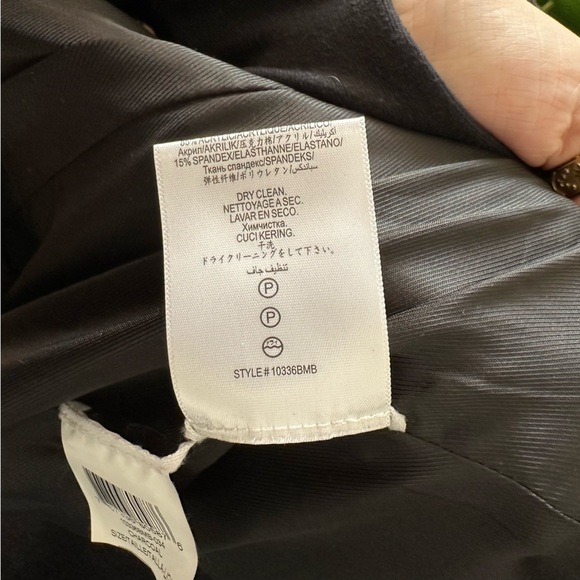 BCBGMaxAzria Charcoal Wool Blend Peacoat Jacket Size L - Picture 10 of 10